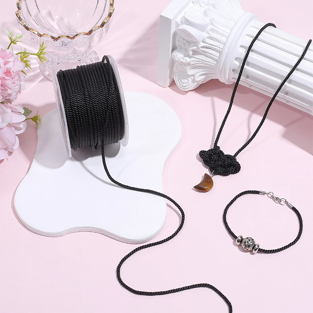 เชือกถักสีดำยาว 27.34 หลา ขนาด - Cord Trim Twisted บทวิจารณ์และราคา
