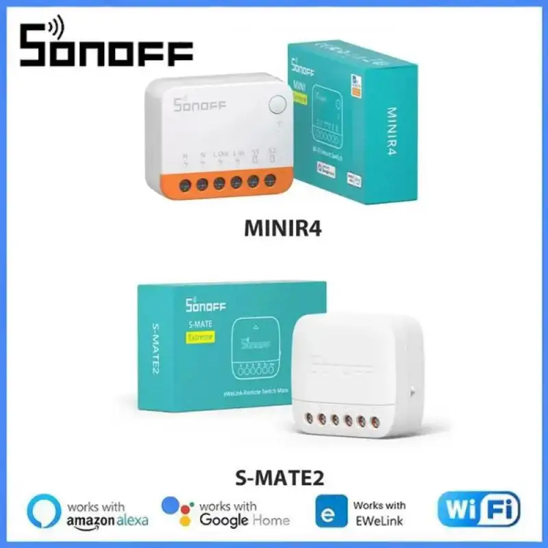 

SONOFF Extreme Switch Mate S-MATE2/MINIR4 EWeLink-дистанционное управление через Smart Switch для умного дома через Alexa Google Home IFTTT