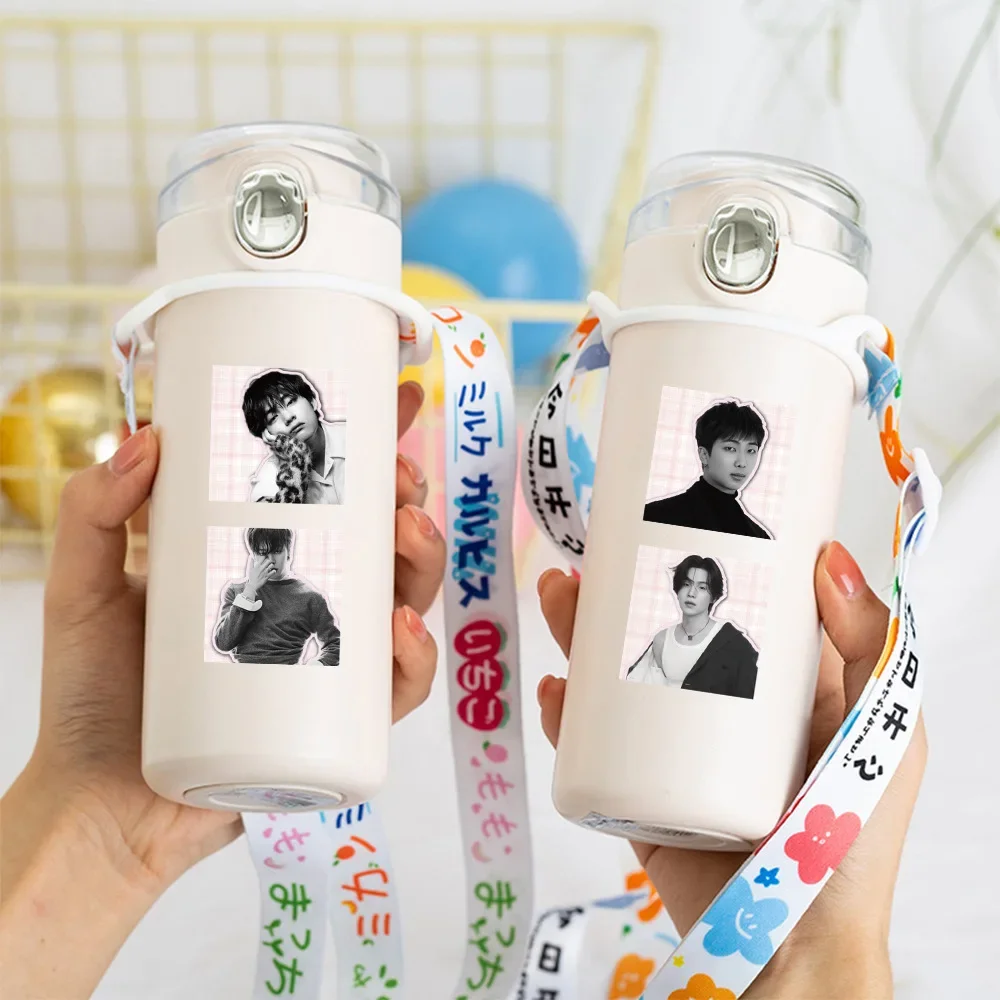 New 500Pcs/Roll BTS K-pop Idol Stickers Roll DIY Scrapbooking Journal Sealing Stickers Stationery Decor Fans Gift