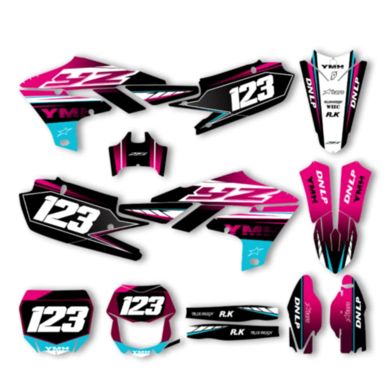 

SPACE Custom Motorcycle Graphics Background Decal for YAMAHA19-23 YZF250,18-22YZF450,19-23 WRF450 250 Decals Stickers Kits 004