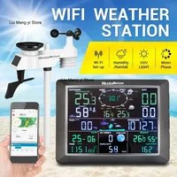 0310 Professional WiFi Weather Station Internet Wireless with Outdoor Sensor Rain Gauge Weather Forecast Wind Gauge NicetyMeter