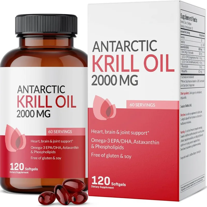 

Antarctic Krill Oil Capsules Boosts Cardiovascular Health Enhances Cognitive Function Improves Health