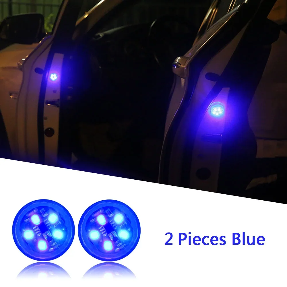 1/2/4 stücke Universal LED Auto Öffnung Tür Sicherheit Warnung Anti-kollision Lichter Magnetische Sensor Strobe blinkende Alarm Lichter