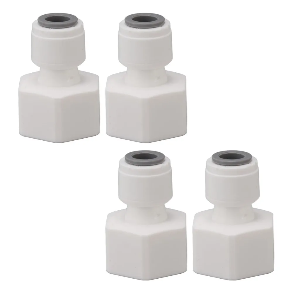 4pcs Plastic Beer Barrel Adapter Quick Connector Draft Beer Dispenser Adapter Quick Connector Tubing Fittings Commercial Bar