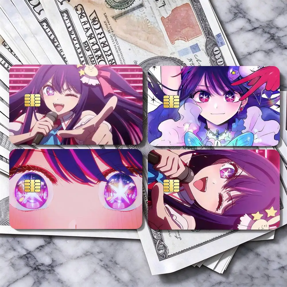 Anime Oshi no Ko Ai Hoshino   Credit Card HD Stickers Premium matte film effectively prevents fingerprints and daily abrasion.