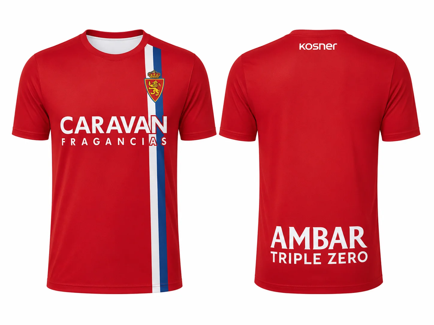 Real Zaragoza 2026 Football Jersey T-Shirt Breathable Sportswear Comfortable Fan Shirt for Adults Quick drying