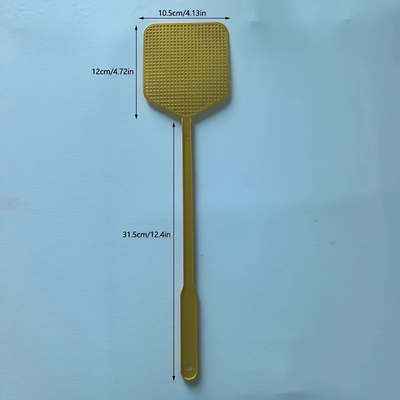 3Plastic fly swatter for home, garden, and outdoor use，Durable Long Handle Manual Pest Control Swatter，Suitable for home gardens