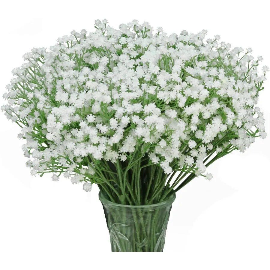 

Искусственные цветы Babys Breath, регулируемые стебли, без матерей, 21-дюймовый букет из искусственной гипсофилы для домашнего декора, свадебных вечеринок, поделок