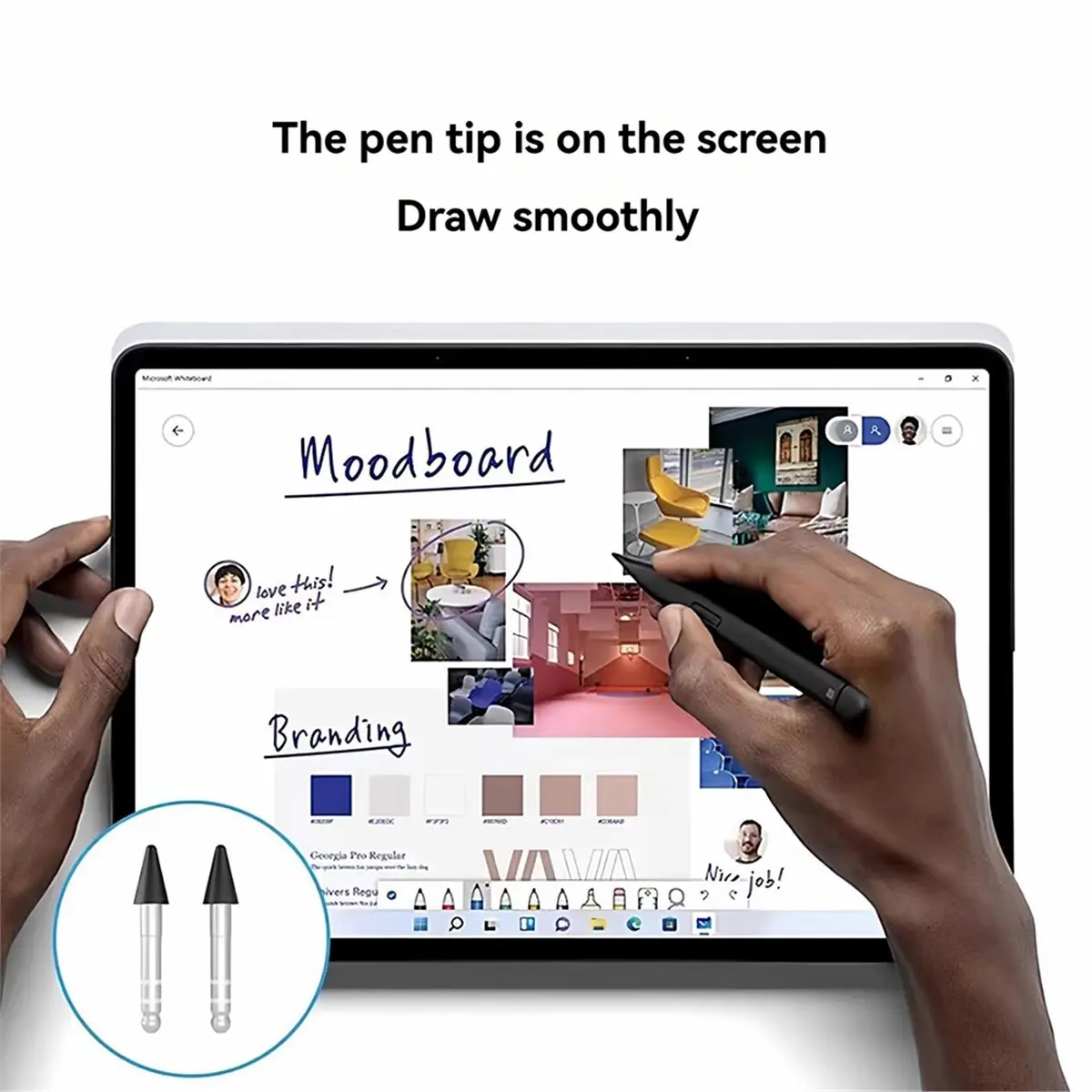 [VALUE PACK]2PCS Replace Stylus Pen Tips for Slim Pen 2 Nib for Pen Tips Replacement for Slim Pen 2