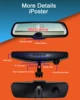 iPoster 8 인치 터치 스크린 듀얼 대시 캠 DVR 미러 모니터 (브래킷 No1 포함) Toyota Jeep Ford Nissan Honda 3