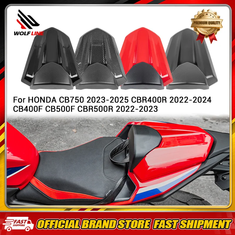 WOLFLINE Rücksitzbezug für HONDA CB750 2023-2025 CB400F CB500F CBR500R 2022-2023 CBR400R 2022-2024 Beifahrerkissen-Abdeckung