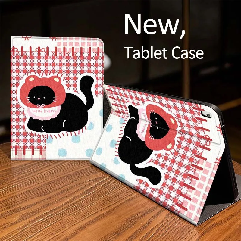 

Cat Rabbit Collage Pattern For iPad Pro 10th 11th 5th 6th 7 8 9 2 gen 11 13 M4 M5 10.2 9.7 12.9 10.5 10.9 Inch Tablet Case