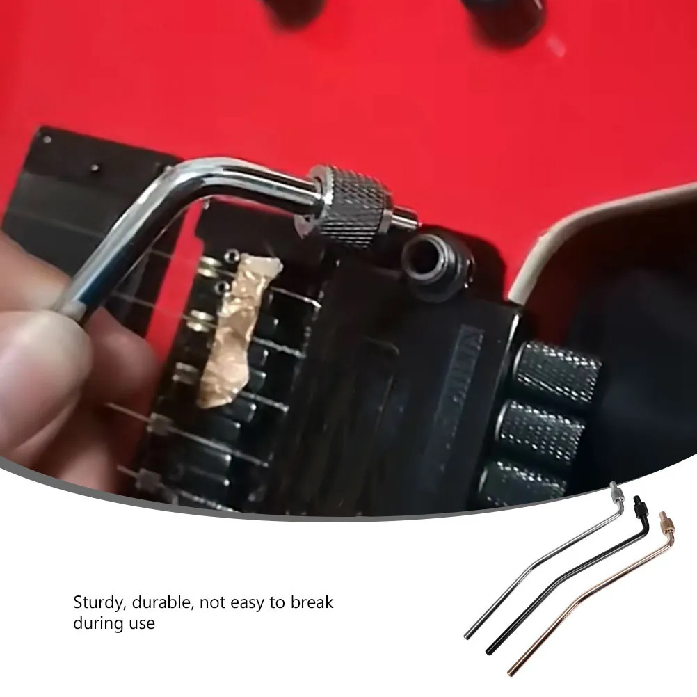 3Pcs Double Tremolo Arm for Electric Guitar Whammy Bar Vibrato Arm Replacement Metal Guitar Supply Exquisite Craftsmanship