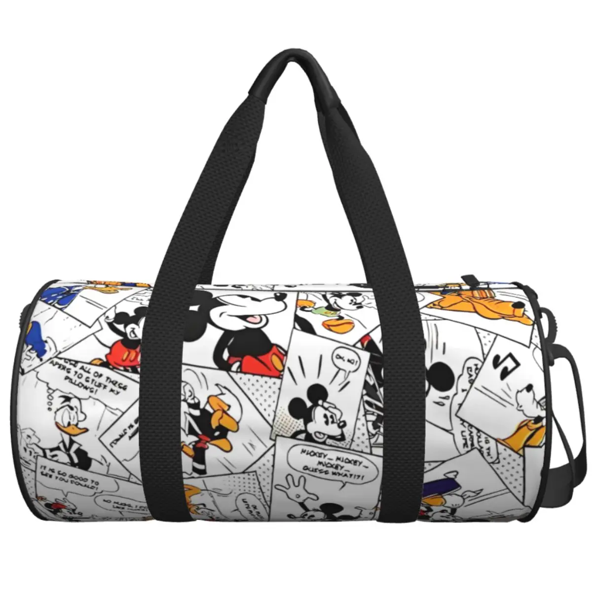 

Men Women Travel Bag Mickey Minnie Mouse Gym Bag Large Capacity Cute Cartoon Waterproof Handbag Vintage Luggage Sports Bag