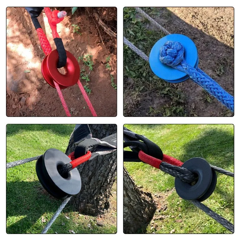 Auto supplies aluminum alloy winch grab recovery ring, trailer rescue traction cycle recovery ring