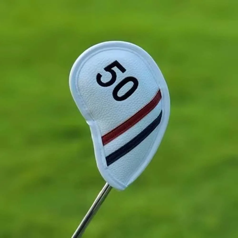 PU Leather Golf Wedge Cover 48 50 52 54 Degree 56 58 60 Degree Sand Wedge Headcover Angle Club Big Number Golf Club Cover
