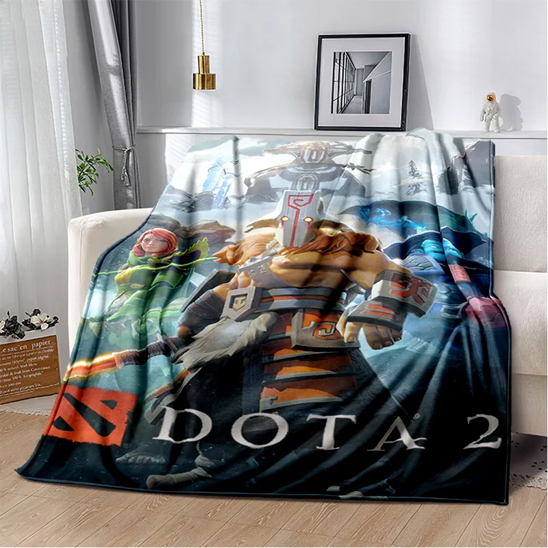 3D Classics Game Dota2  Gamer Blanket,Soft Throw Blanket for Home Bedroom Bed Sofa Picnic Travel Office Rest Cover Blanket Kids