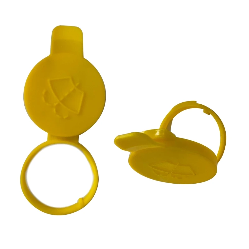 Car Windshield Washer Bottle Yellow Nozzle Cap Cover/ Reservoir Cap Lid for Saab 9-3 SS (03-) 9-5 (98-10) view 5