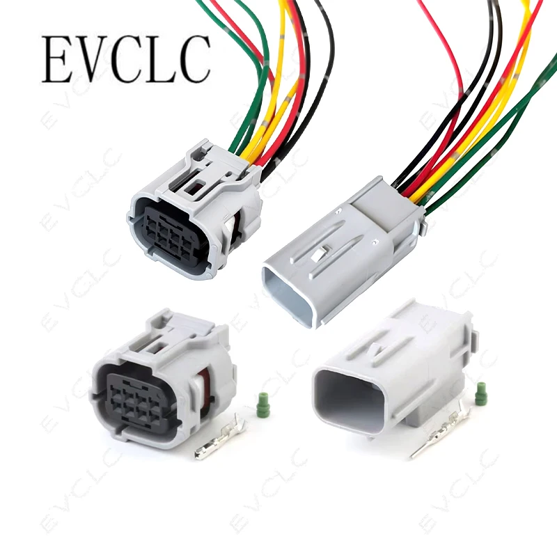 1 Set 8-Pin Waterproof Connector 6188-0779/6189-1240 for Reversing Radar Sensor, Front & Rear Bumper (Male & Female) Plug