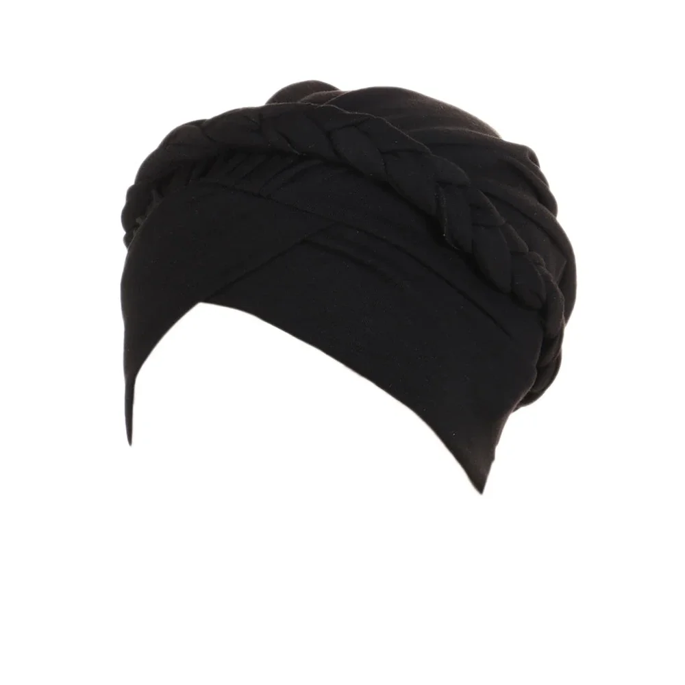 

Богемный стиль, тюрбан ручной работы с косой, крестовая бандана, шляпа для женщин, мусульманский хиджаб, исламская повязка на голову, шапки от выпадения волос, химиотерапия, шарф, чехол