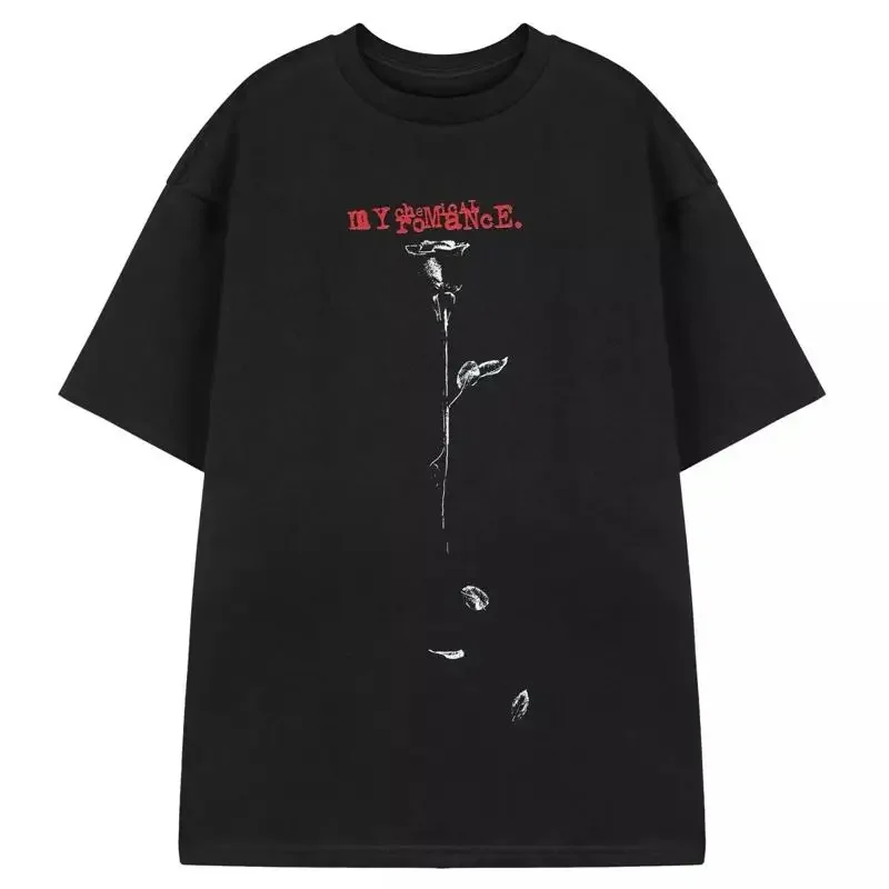 My Chemical Romance Black Rose T Shirt D Cotton Size S 5Xl
