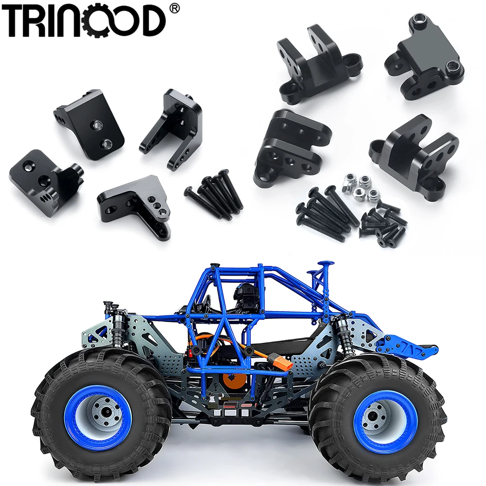 TRINOOD Upper and Lower Shock Suspension Link Mount for 1/8 LMT 4S King Sling, 4WD Digger Monster Buggy Truck Upgrade Parts