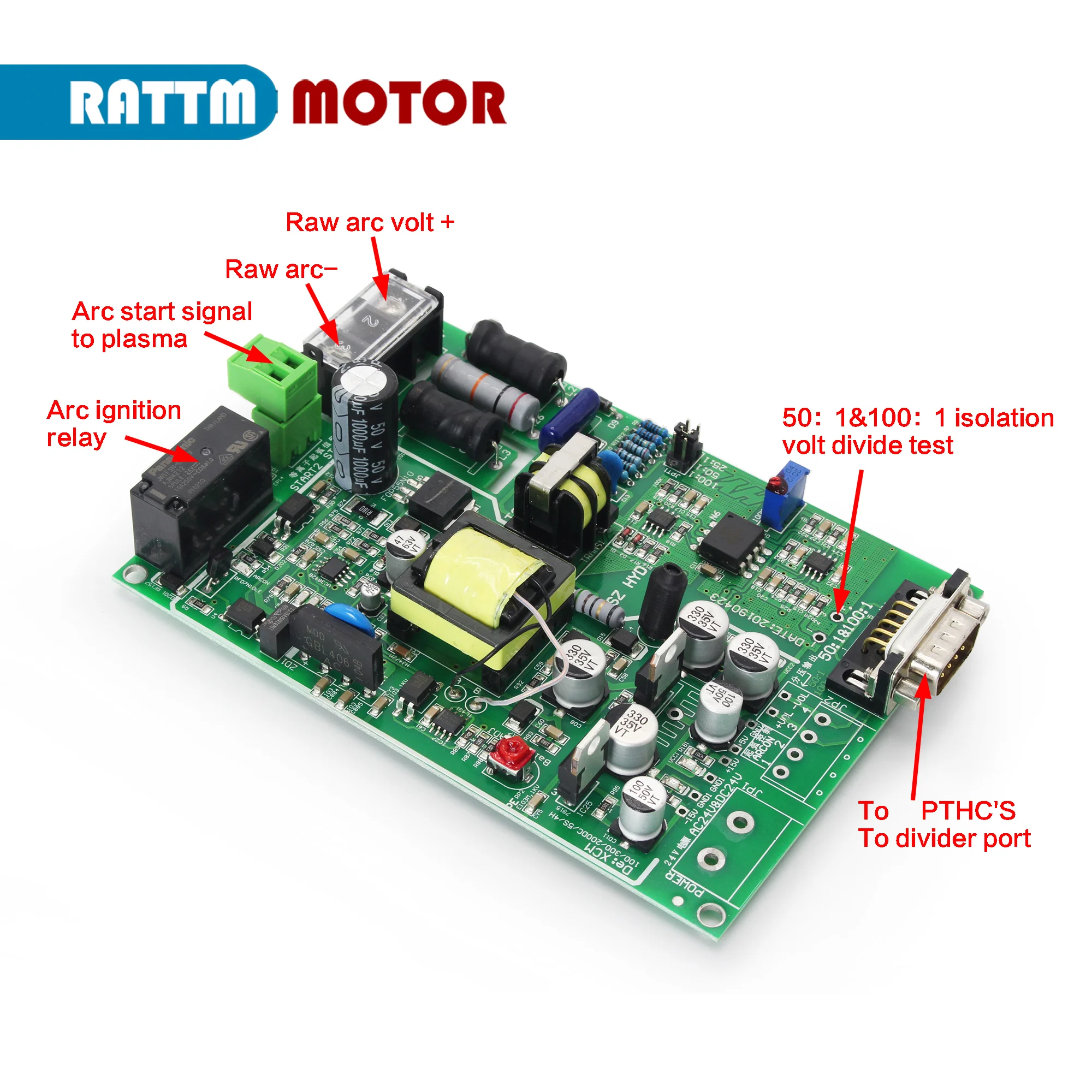 Picture 6: PTHC-200DC Arc Voltage Plasma Torch Height Controller For plasma cutter Machine CNC Controller