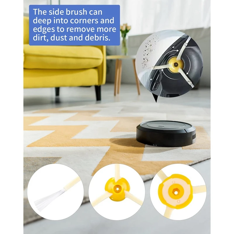 Spare Parts Accessories For Irobot Roomba 800 900 Series,Vacuum Cleaner Kit For Roomba, Rubber Brush, Filter, Side Brush