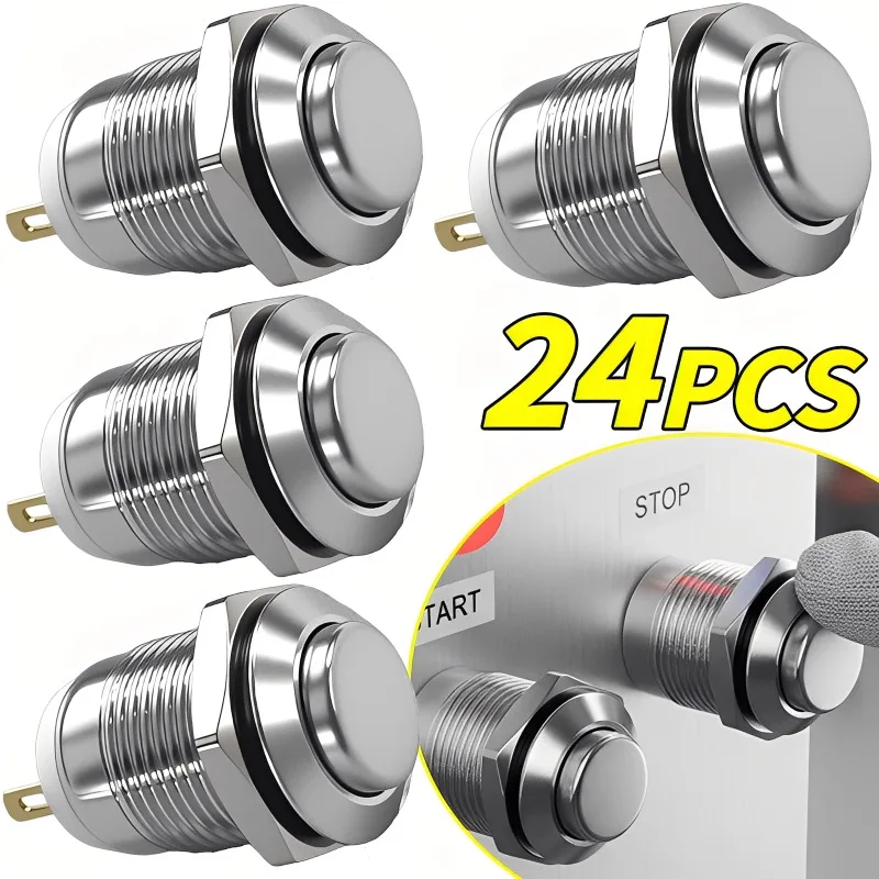 

Металлический кнопочный переключатель, небольшое электрооборудование, мгновенный кнопочный выключатель питания двигателя автомобиля, лабораторные светодиодные выключатели света