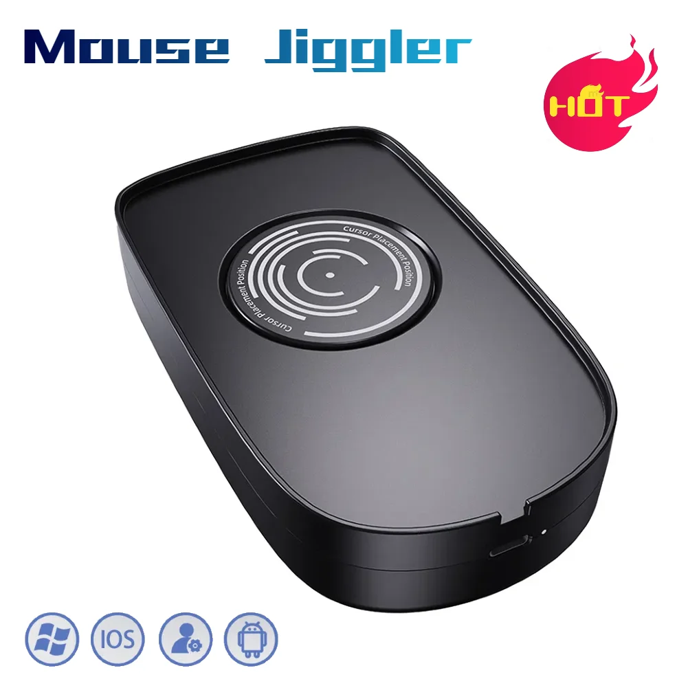 Mouse Jiggler Undetectable Mouse Mover Device ON/Off Switch Virtual Mouse Mover for Computer Awakening,Keeps PC Active