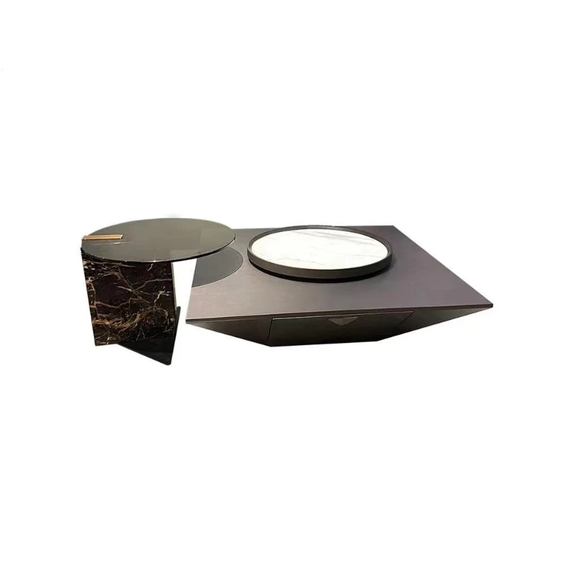 

rock slab coffee medium and small apartment living room side coffee table square coffee table tea table combination