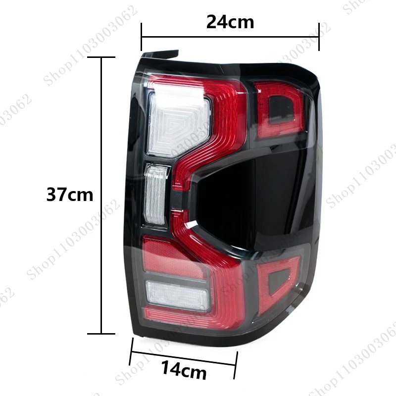 LED Tail Light For Ford Ranger T9 2022 2023 2024 Car Accessories Turn Signal Rear Bumper Headlight Brake Warning Light