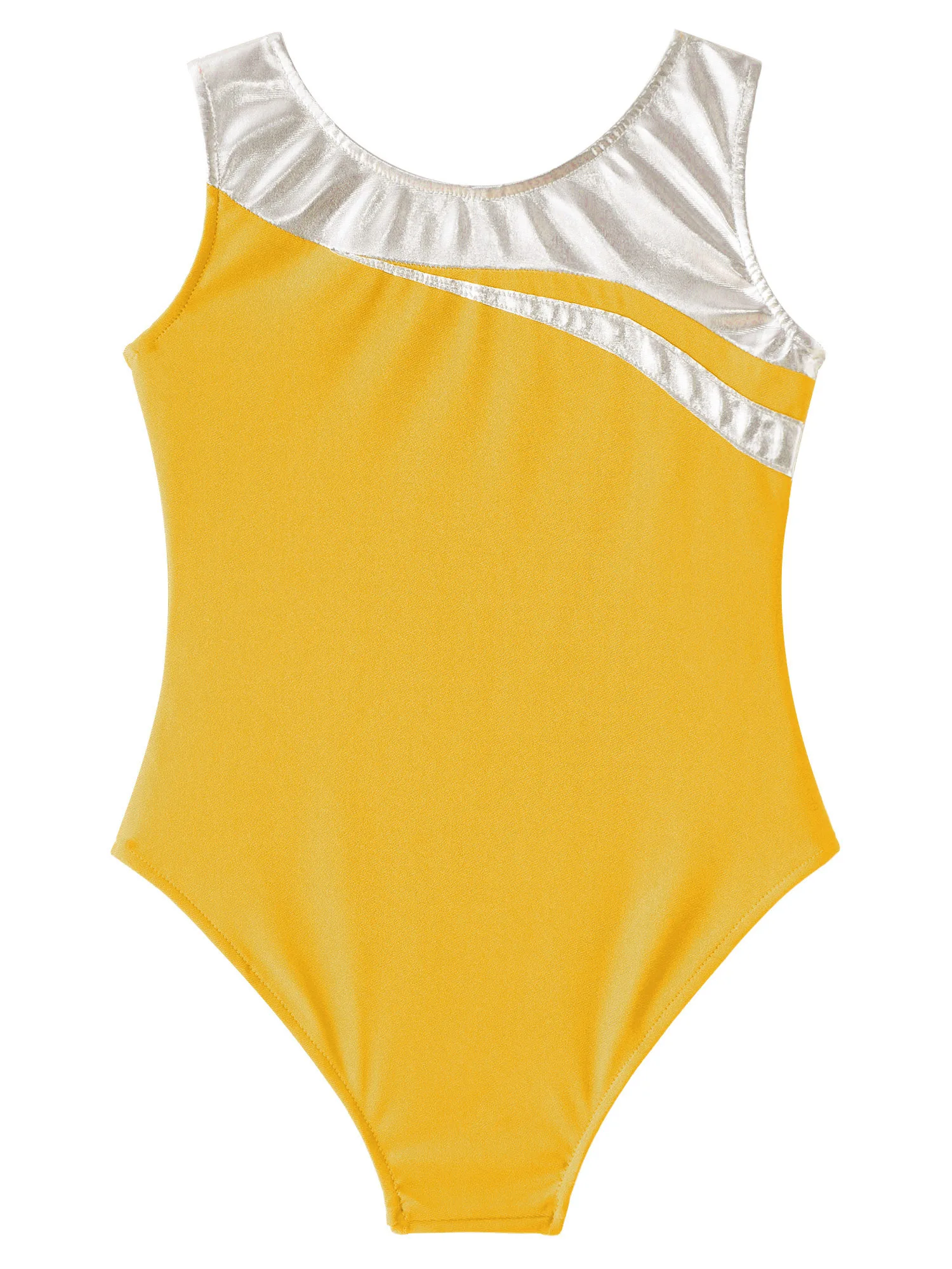 Танцевальные трико для катания на коньках, детский гимнастический комбинезон для девочек, блестящий балетный трико металлик, боди, перфорированная одежда