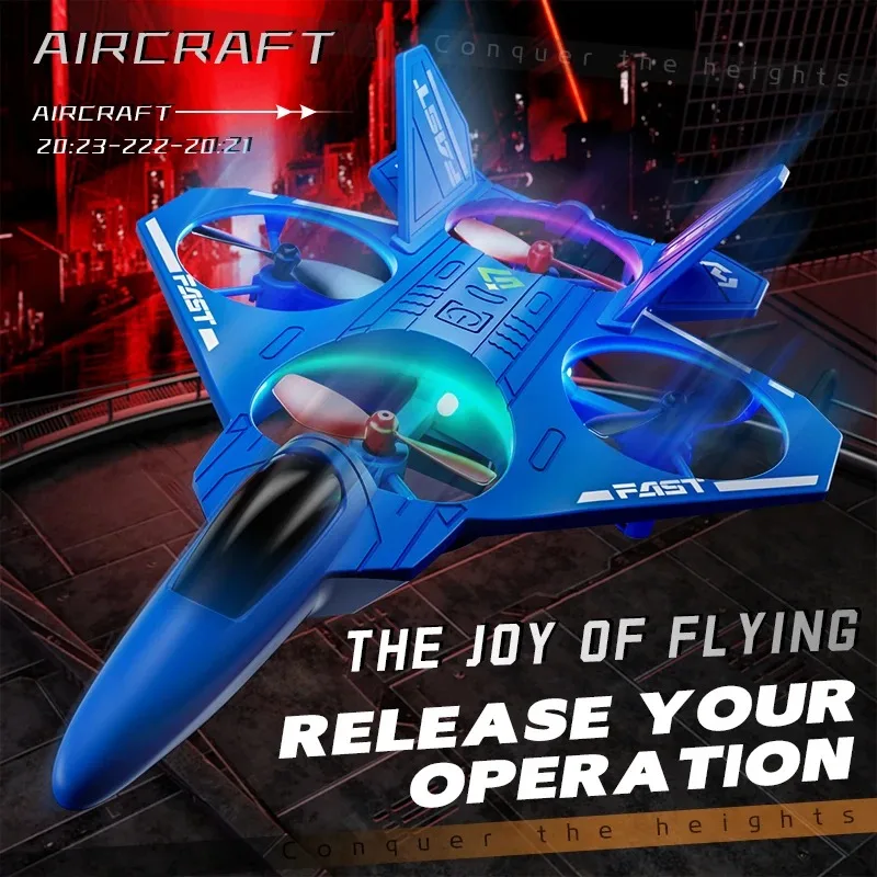 L0718 Mini Rc Drone Fixed Wing Aircraft 2.4g Anti Interference Air Pressure Altitude Hold Multi Player Battle Kids Flying Toy