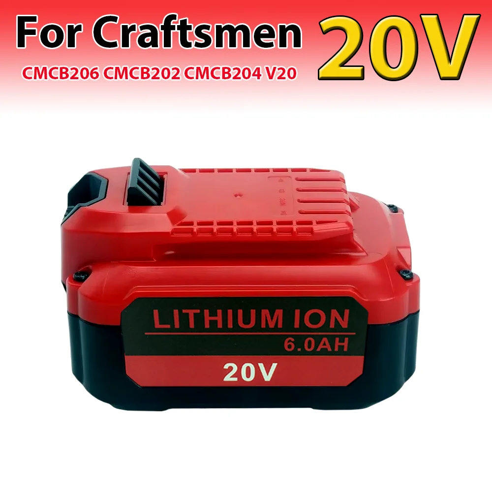 CMCB204 For Craftsman Lithium Battery 10Ah Battery Applicable 10000MAh V20 CMCB202 CMCB203 CMCB205 CMCB206 CMCB209