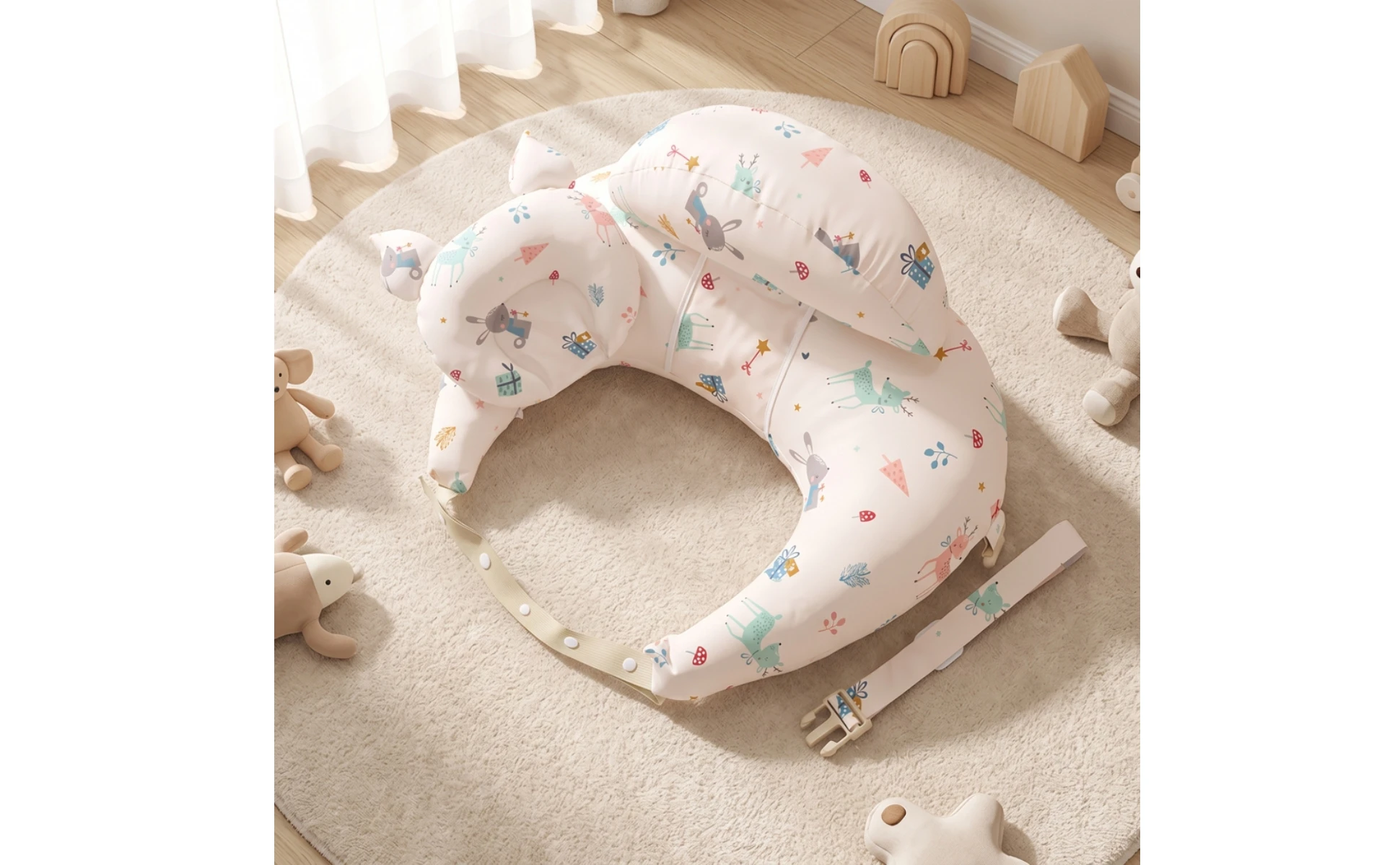 Nursing Pillow with Baby Pillow Padded Infant Support Cushion Comfortable Versatile for Newborns, Breastfeeding