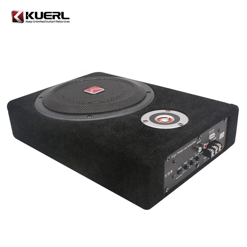K-801APR Hot Sale Car Audio Under Seat Slim Woofer Speaker 8 Inch Subwoofer  Active Car Audio System Subwoofer