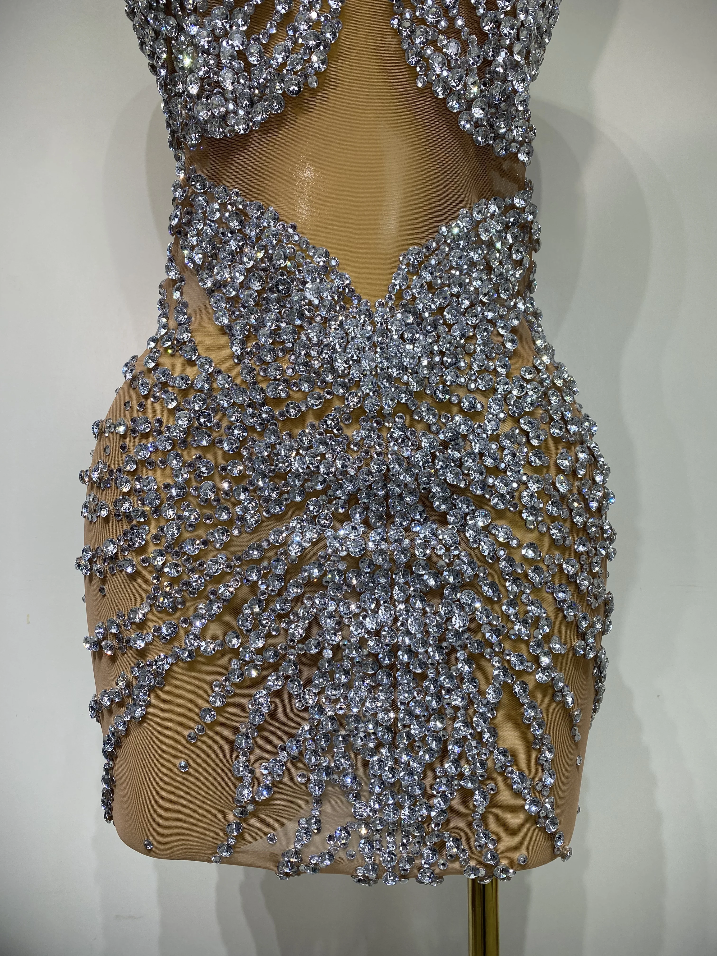 birthday rhinestone dress Amazon.com: cu4eve Rhinestone Dress for Women Sexy Feather Pearl Sheer Mesh  V Neck Strapless Mini Birthday Dresses Party Club Prom Beige : Clothing,  Shoes & Jewelry