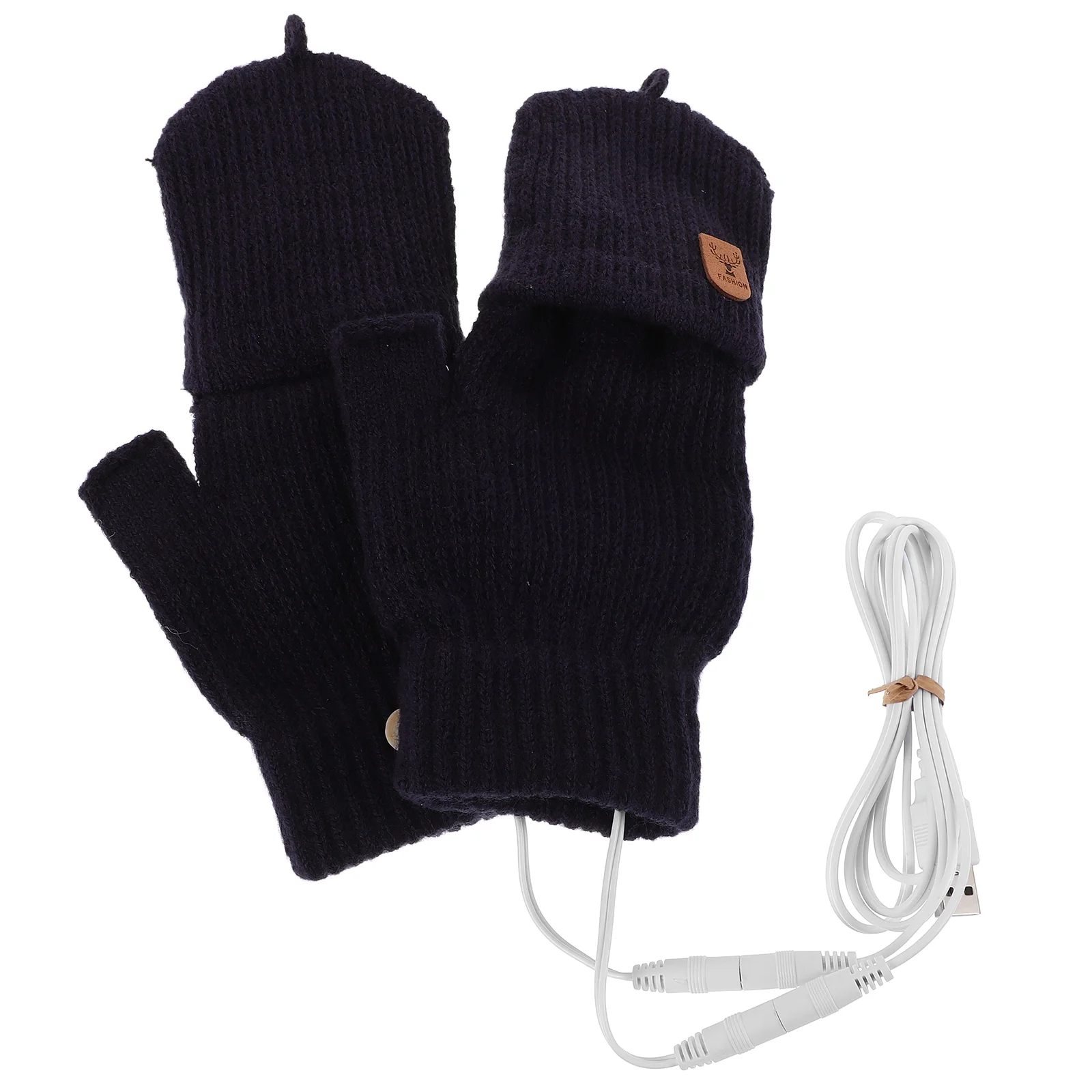 Ridding Gloves Men Thermal Heating Fingerless for Women Motorcycle Plush Heated Bike Riding