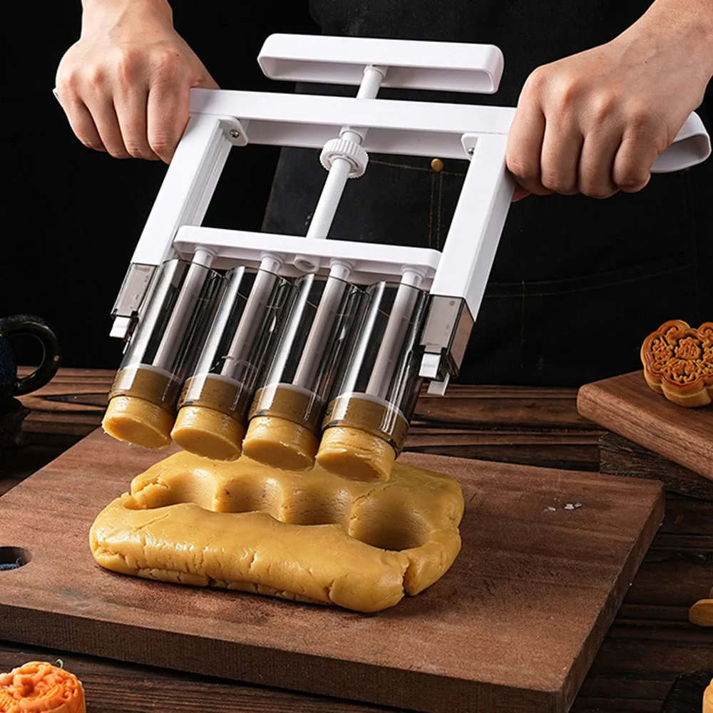 Hand-Pressed Stuffing Machine Mooncake Stuffing Separator Peach Pastry Divider Dough Quantitative Baking Mold Kitchen Tools