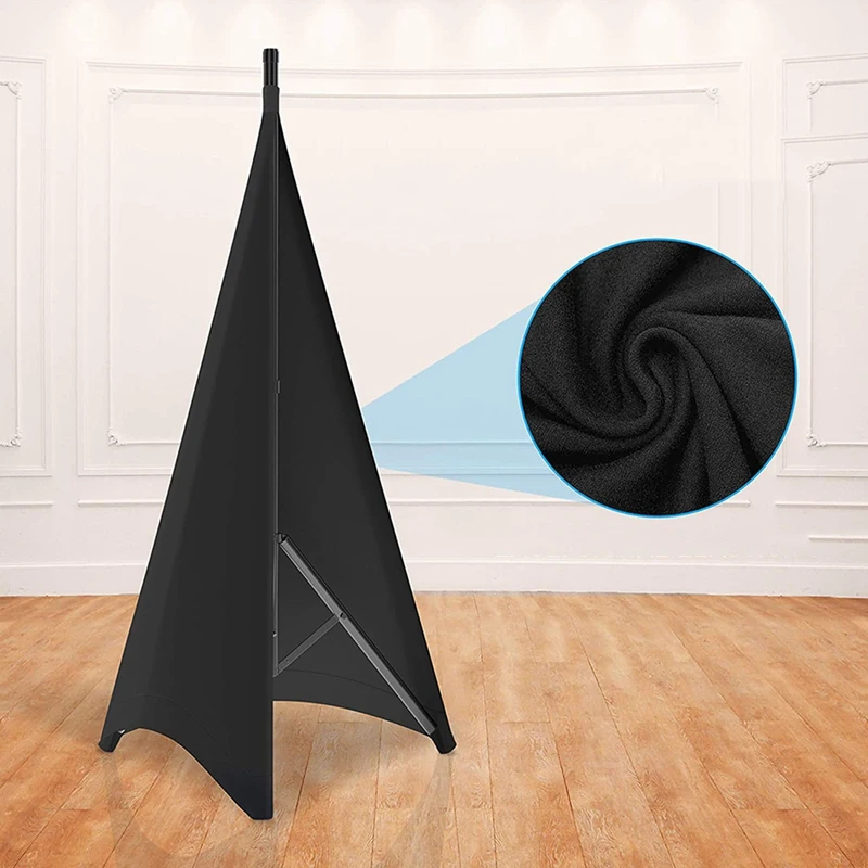 ขาตั้งกล้องแบบสามขาสำหรับกระโปรงลำโพงไฟดีเจอเนกประสงค์พร้อมวัสดุโพลีเอสเตอร์แบบยืดได้6ชิ้น