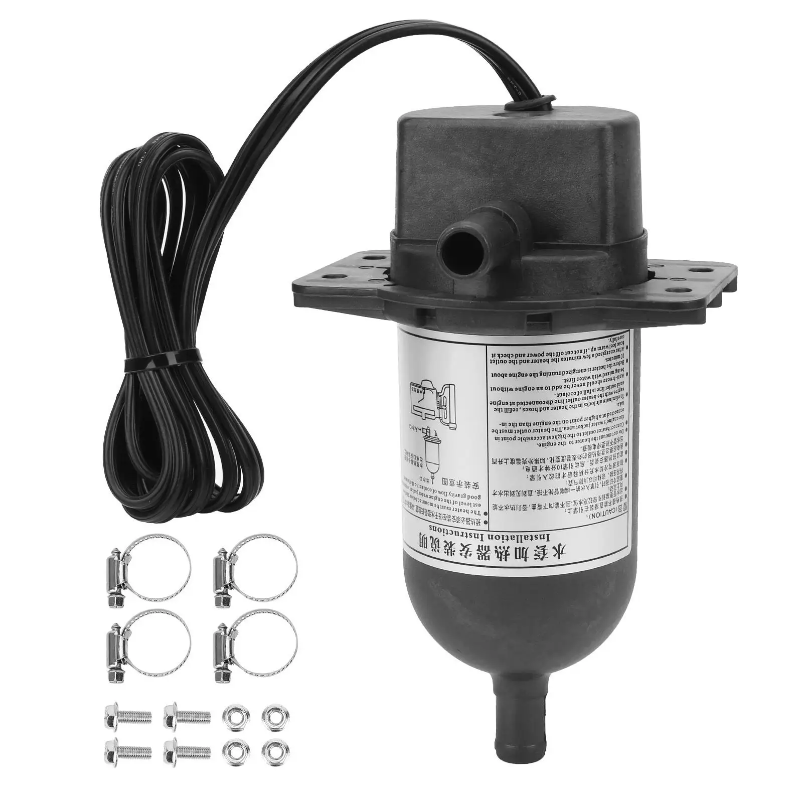 

1000W AC240V Water Tank Preheater for Generators Self-Circulating Heating Device 2.5 to 5.7L Generator Displacement