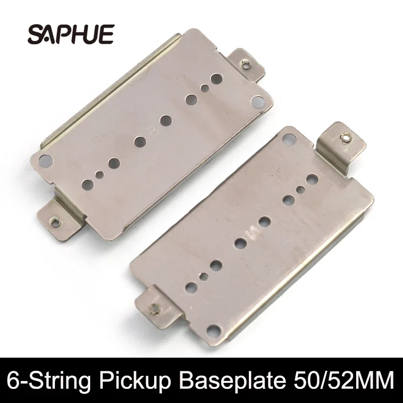 2Pcs Kupfer-Nickel Legierungen 6-String Pickup Grundplatte Humbucker Kupfer Grundplatte 50/52MM Elektrische Gitarre Pickup Grundplatte teile