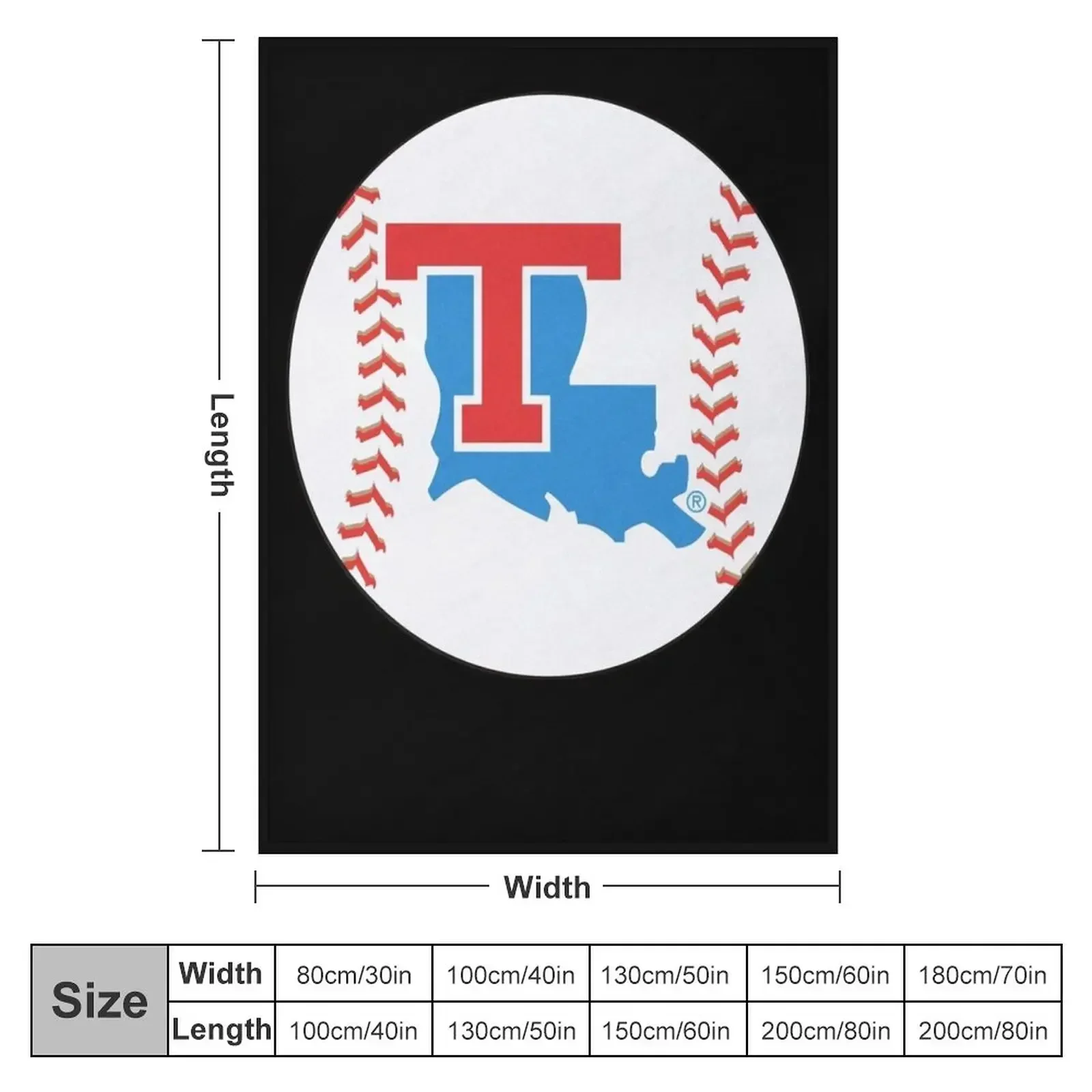Louisiana Tech Baseball Throw Blanket Flannel Fabric Soft Sofa Throw For Decorative Sofa Blankets