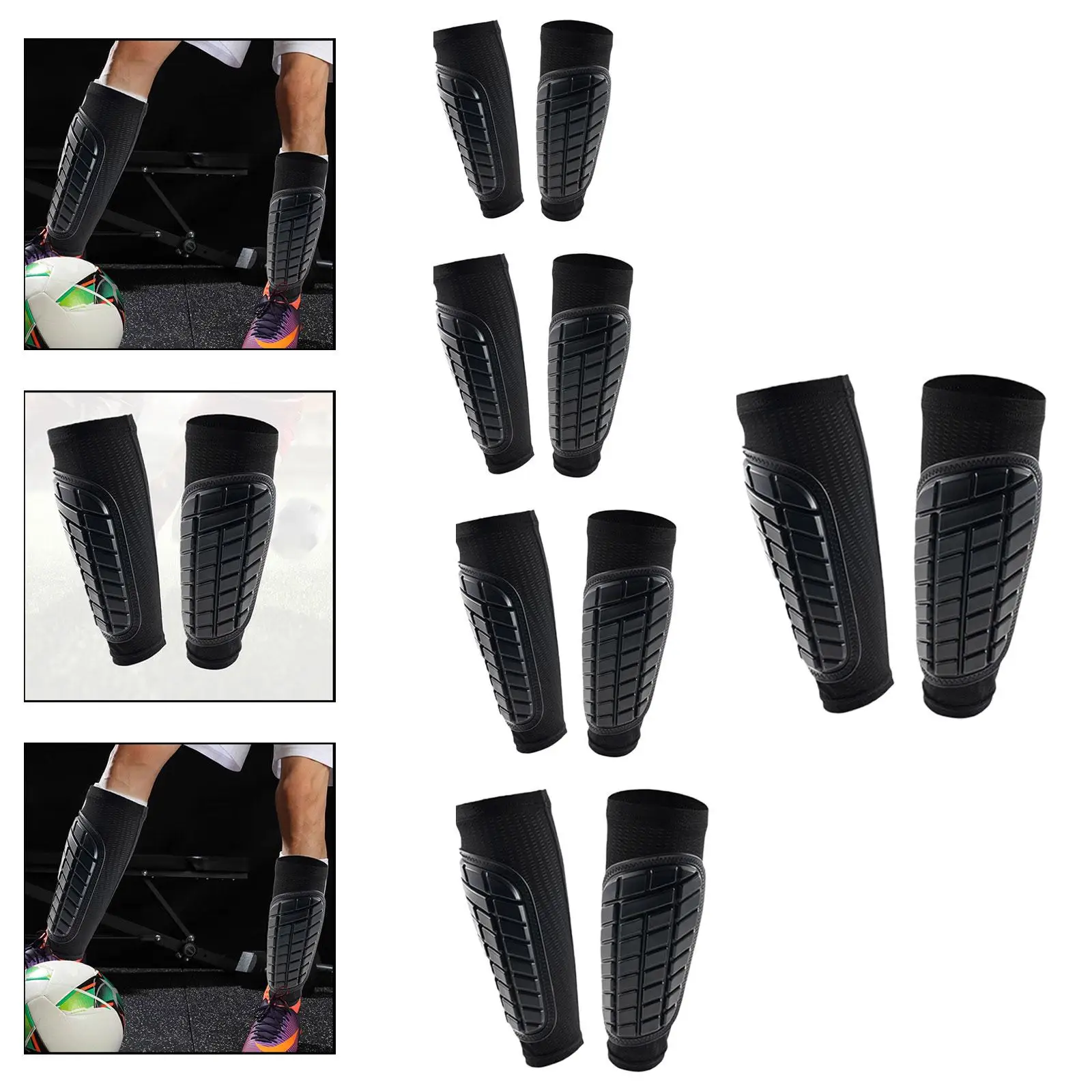

Soccer Shin Guard Football Leg Sleeve Elastic Soft for Men Women Leg Cover for