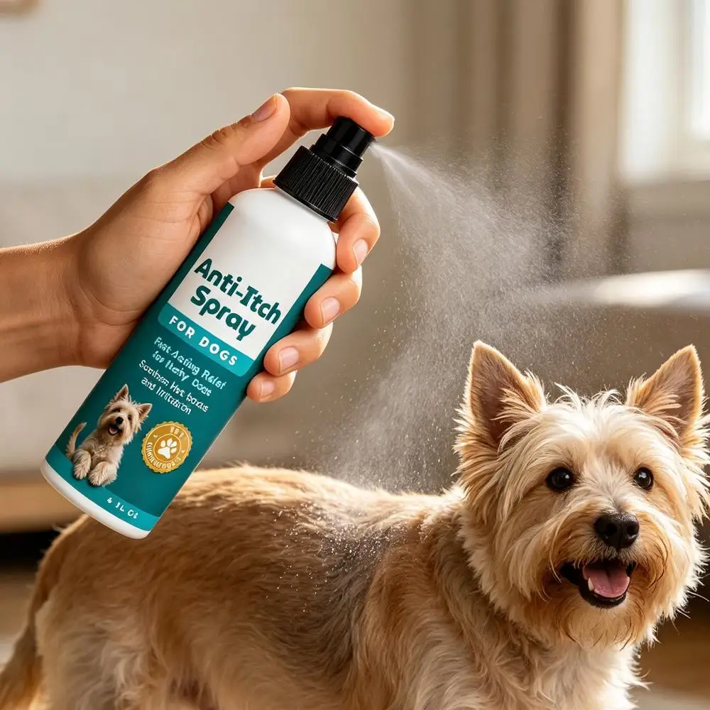 120ml Anti-Juckreiz-Spray für Hunde und Katzen, langanhaltend feuchtigkeitsspendend, lindert trockene Haut, sanfte Formel, beruhigendes Hautspray für Haustiere – Detail 3