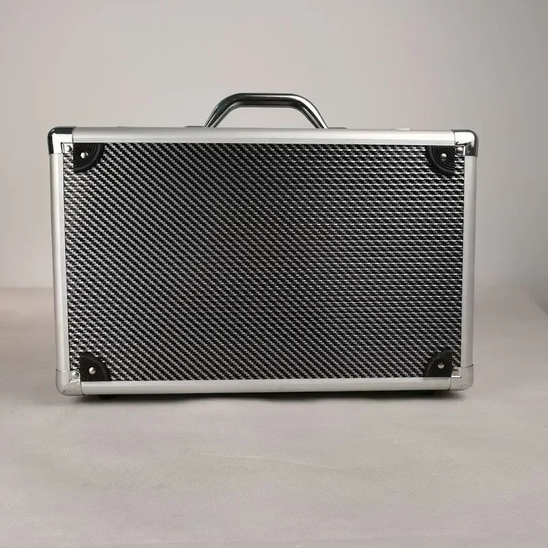 Portable Tool Box Instrument Case Storage Box with Sponge Handheld Impact Tool 36x26x15cm Tool Box Carbon Fiber Hard Case