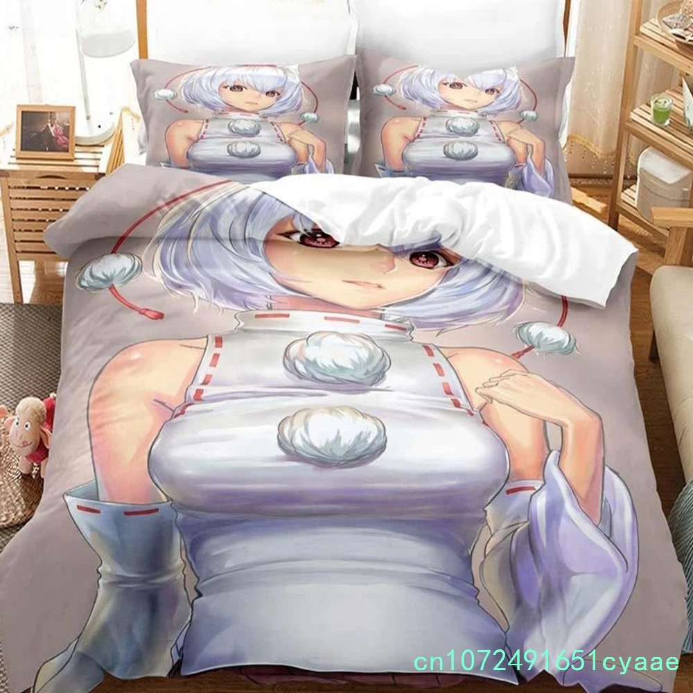 3D Anime Kawaii Girls Date A Live IV Bedding Set Single Twin Full Queen King Size Bed Set Adult Boys Bedroom Duvetcover Sets
