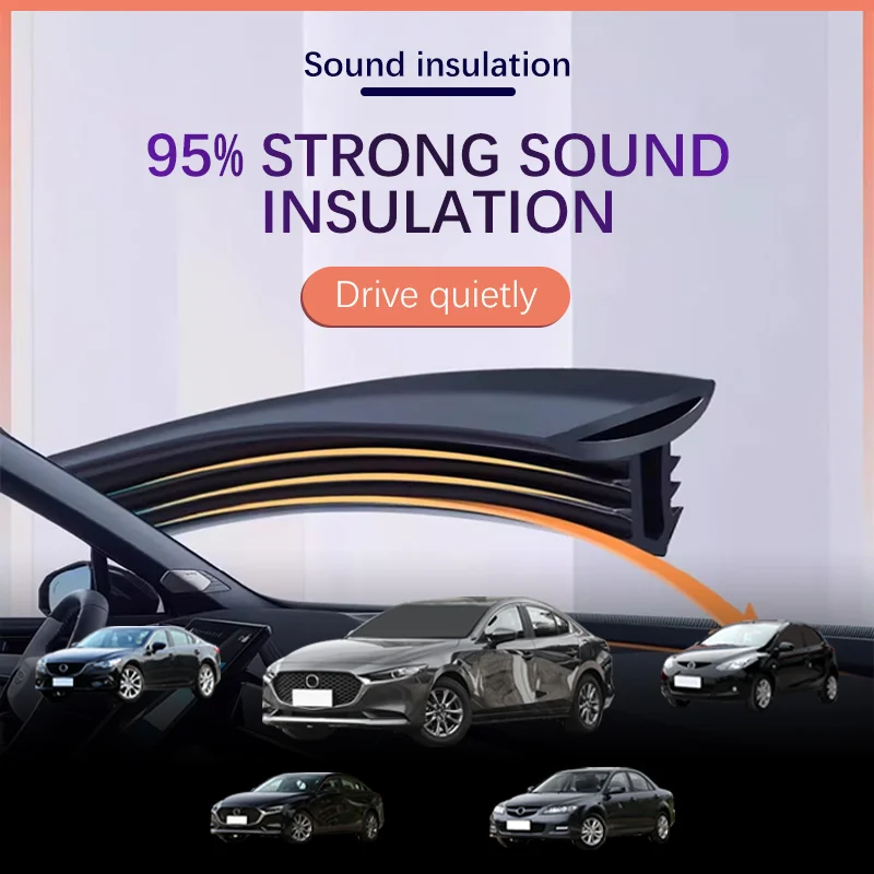 

Car Dashboard Sealing Strip Sound Insulation Rubber Strip Dust-proof For Auto Interior Accessories For Mazda 3 2 6 EZ-6 Shinari