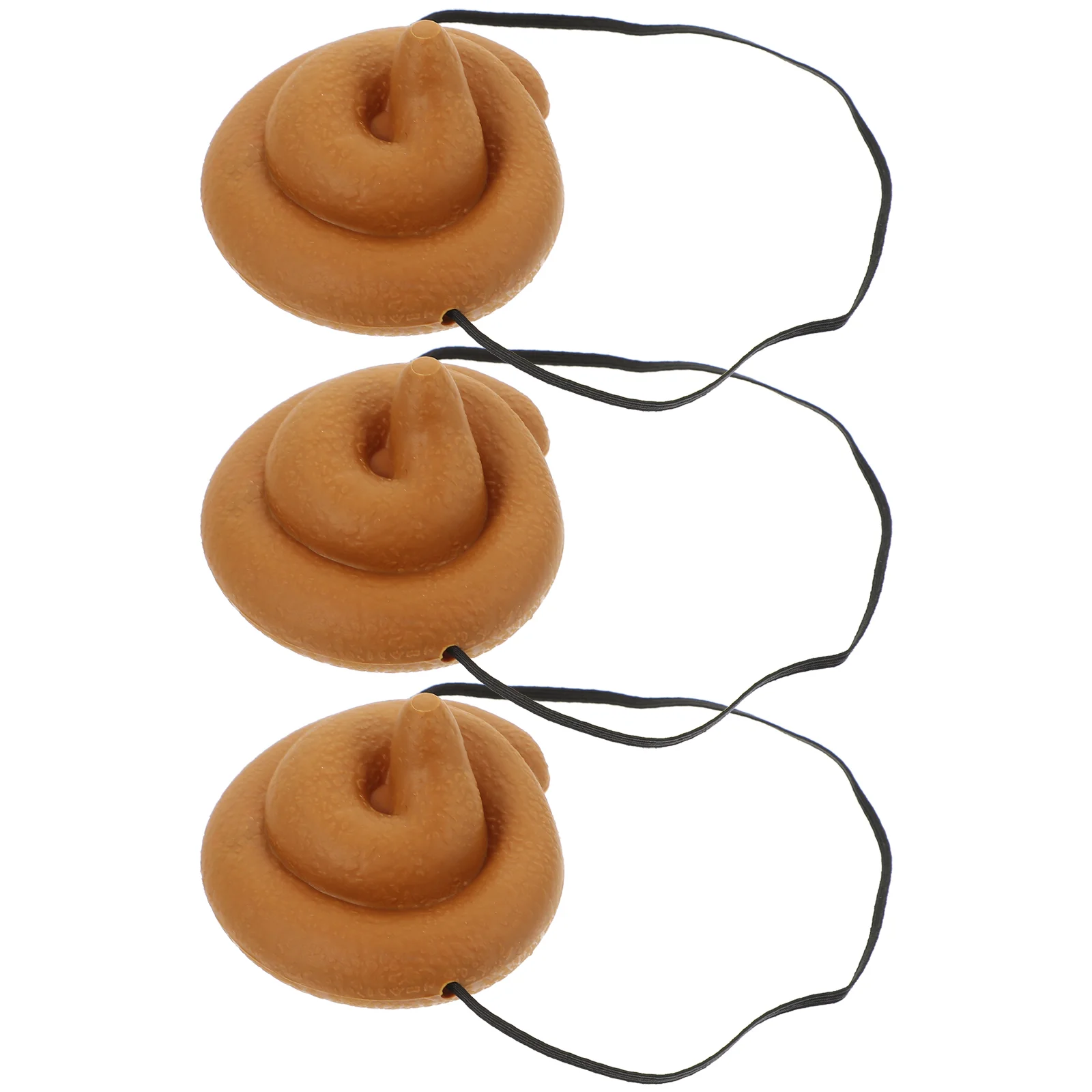 

3 Pcs Poop Hat Toy Plush Headband Pirate Hats Costume Party Supplies Apparel Prop Prank Decorate Miss